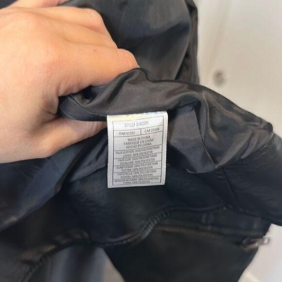 BB Dakota Faux Leather Biker Jacket-NWOT - Picture 12 of 15